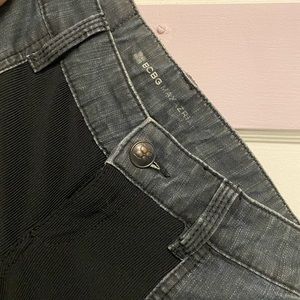 BCBG KNIT & DENIM PANTS